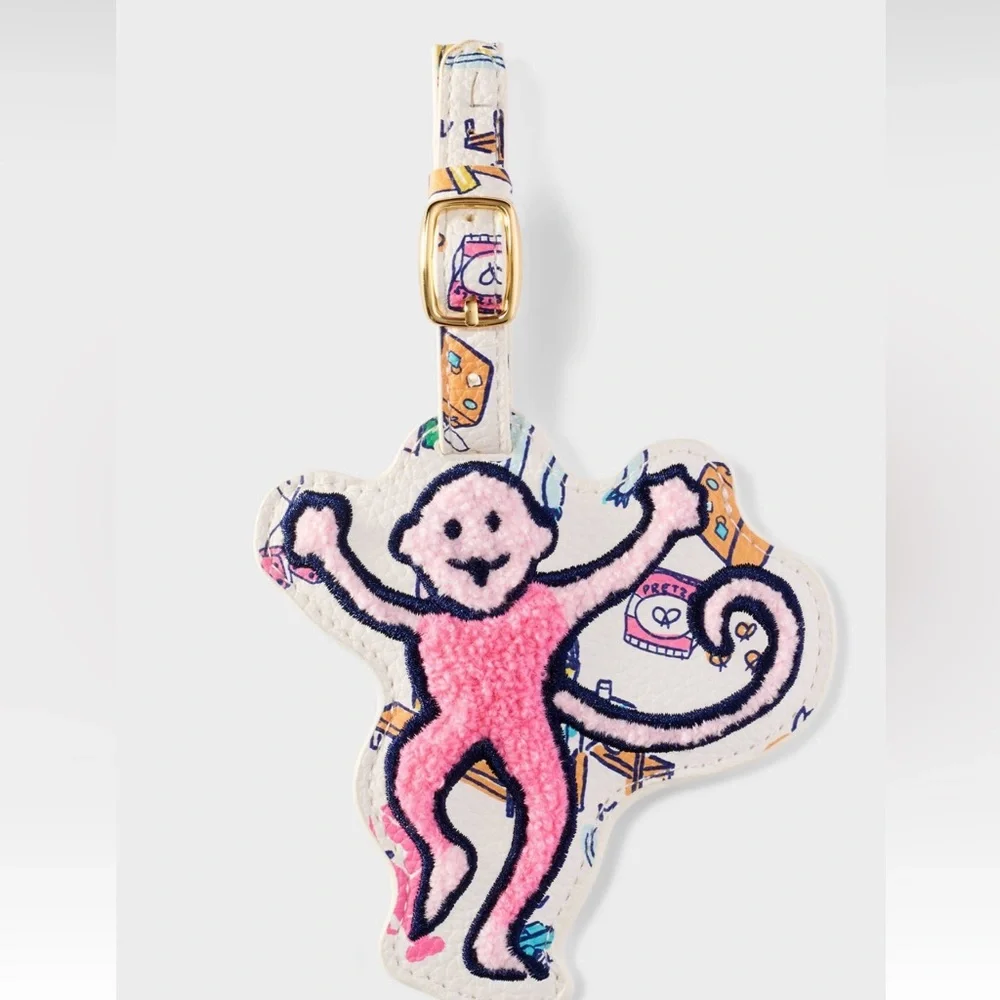 Roller Rabbit x target Lot of 2 Monkey luggage tags - Picture 4 of 5